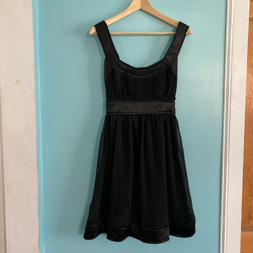 Black babydoll dress.